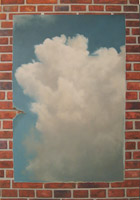 Wolke - Gemälde - Wolke auf Mauer